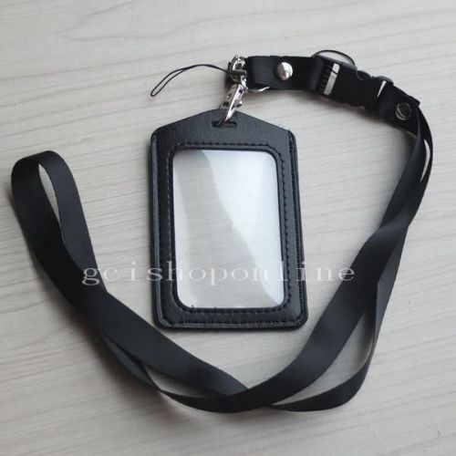 3 sets vertical id card badge holder + neck strap lanyard 4 reel yoyo clear for sale