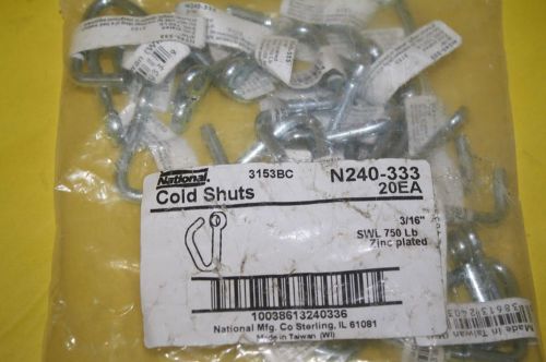 Lot of 20 National Chain Link Cold Shuts