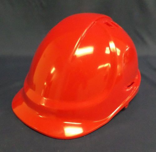 Durashell red vented cap-style hard hat with 6-point ratchet suspension for sale