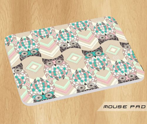 Owl Cute Pattern Logo Mouse Pad Mat Mousepad Hot Gift