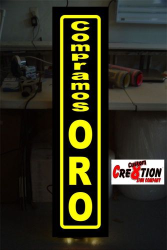 Light Box LED Sign - COMPRAMOS ORO (WE BUY GOLD Spanish) Neon/Banner Alternative