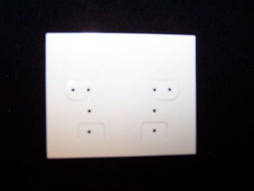 125 Ivory Earring Jewelry Retail Display Cards 2 x 2 1/2 Inch