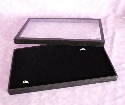 CLEAR REMOVABLE TOP 72 RING DISPLAY CASE