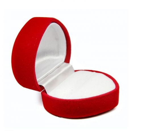 High Light 10 Pcs Romantic velet Red Heart Ring gift Boxes Jewelry Supplies HGCA