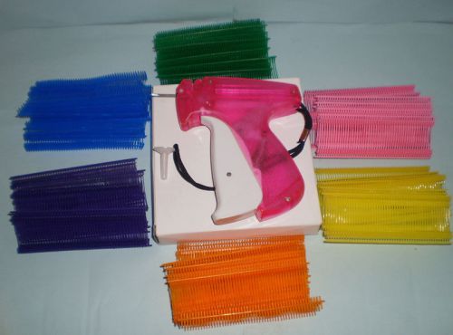 CLOTHING GARMENT PRICE LABEL TAGGING TAG TAGGER GUN +3000 barb 1&#034; assorted color