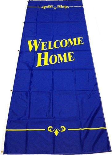 Welcome Home - 3&#039;x8&#039; Vertical Flag