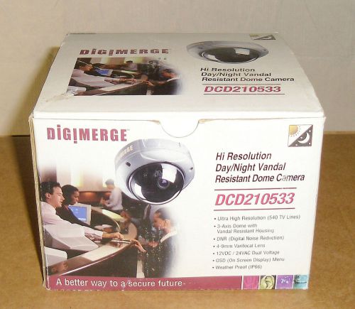 New digimerge dcd210533 hi res day/night vandal proof dome security camera for sale