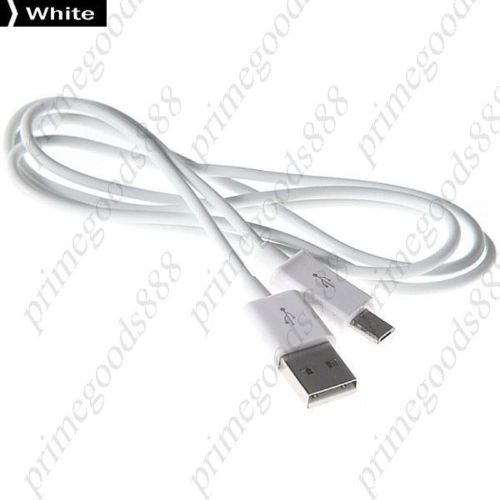 0.9 M USB Male to Micro Male Adapter Cable Data sale cheap discount in White
