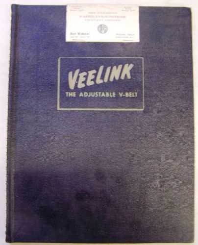 1952 Manheim Belting Co. Vee Link Adjustable V-Belt Dealer Catalog