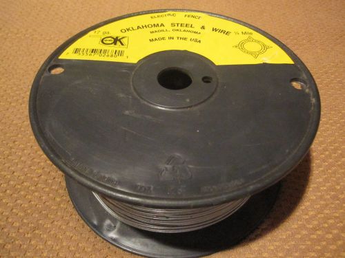 1/4 Mile Spool of 17 Gauge Oklahoma Steel &amp; Wire Galvanized Electric Fence Wire