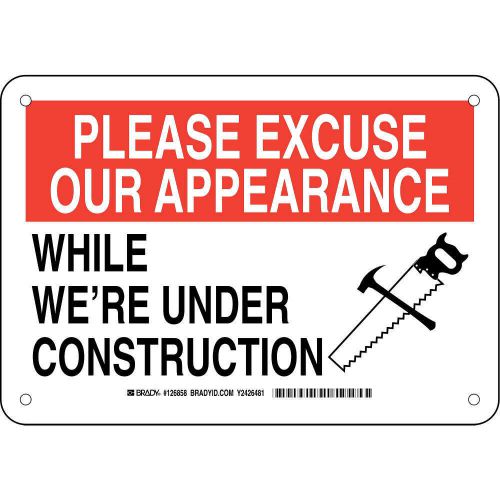 Construction site sign, alum, 7 x 10 in 126858 for sale