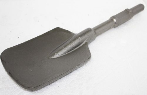 Hd clay spade scoop shovel bit hex shank 1-1/8&#034; hex for demolition jack  hammer for sale