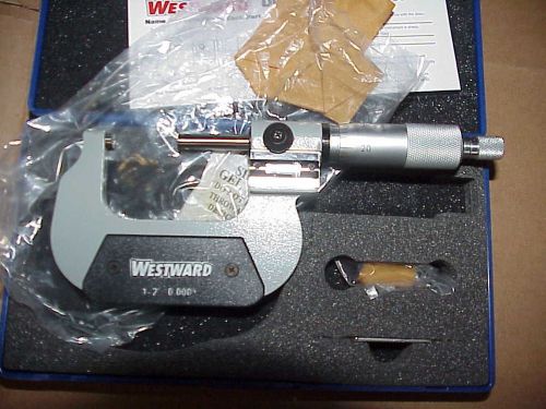 WESTWARD 4KU88 Digital Micrometer, 1-2 In, 0.0001, Ratchet