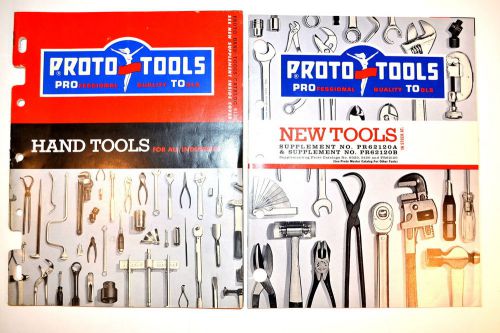 1963 proto hand tools catalog +  new tools supplement to catalog #rr145 wrench for sale