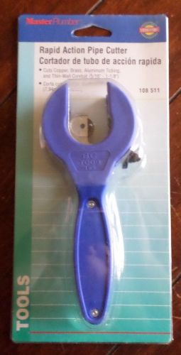 Brand New Master Plumber Brass Craft Rapid Action Pipe Cutter! (5/16&#034; - 1-1/8&#034;)