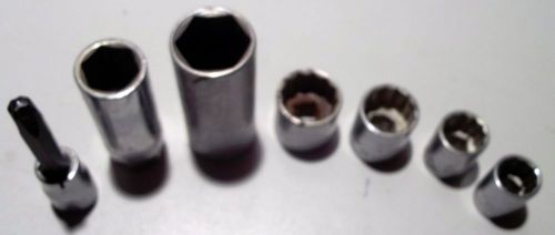 Easco sockets, 3/8 inch drive, set of 7______4528/8