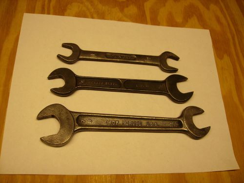 Vintage wrenches lot, forged dunlap,all forged, hand tools mgf usa. for sale