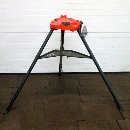 RIDGID 450 TRIPOD TRISTAND CHAIN VISE STAND for a PIPE THREADER 1/8” to 5&#034;