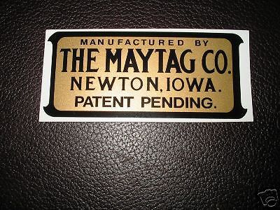 #7 Maytag antique engine decal self adhesive sticker