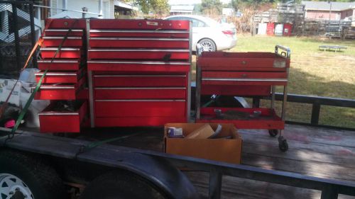 SNAP ON 16 DRAWER TOOL BOX WITH TOOLS CART &amp; EXTRAS Trade &amp; shipping possible