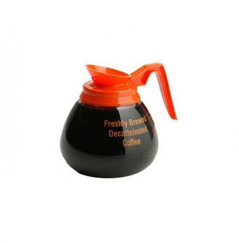 $4 each! 2 NEW 1/2 Gallon 64 oz Glass Coffee Pot, Decanter, Decaf Orange 12 cup