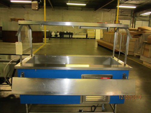 COLOR POINT REFRIGERATED SALAD BAR WITH SNEEZE GUARD AND TRAY LINE K60-CFM-EB
