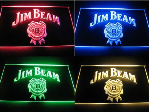 Jim beam led logo for beer bar pub billiards club neon light sign free shipping for sale