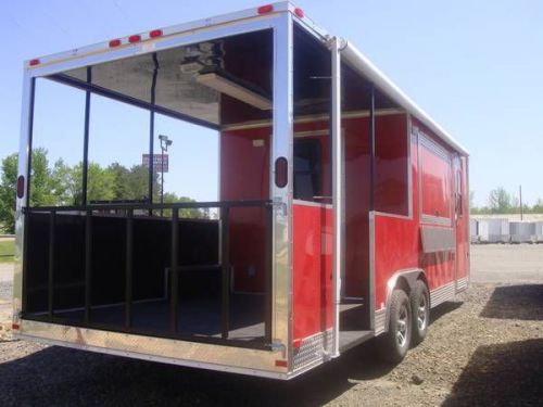 Enclosed trailer concession trailer 8.5x24 barbeque porch trailer loaded bbq for sale