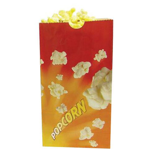 Benchmark USA 41246 Popcorn Butter Bags 46 oz. Orange 100 Count