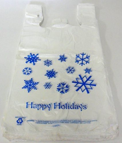 Happy Holidays White High Density T-Shirt Retail Bag