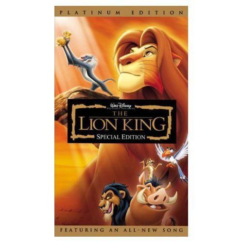 The Lion King Dvd, Plaitnum Edition