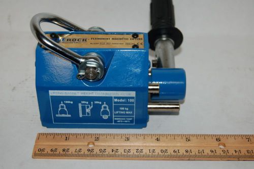 Magnetic lifter 100kg / 220lbs lifting magnet max capacity on 2&#034; steel hoist mag for sale
