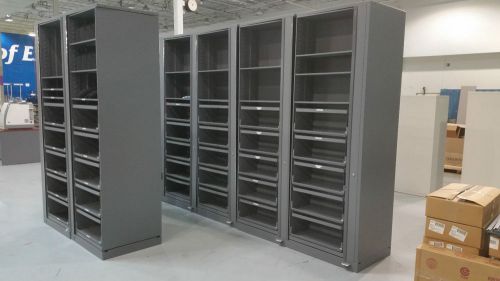 TIMES-2  SPEED FILES AURORA, IL ROTARY FILE CABINET qty 4 unit  file both sides