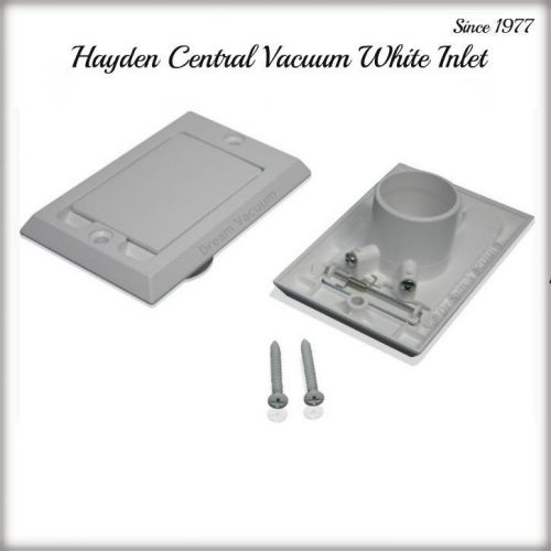 Beam Central Vacuum White Inlet Valve for Low Voltage Connection Top Quality!