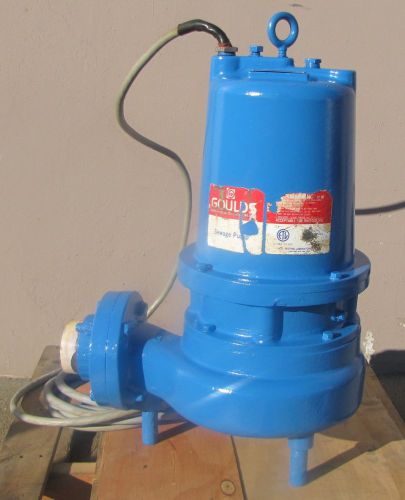 Goulds 1.5hp Submersible Sump Sewage Pump 3” 460V 3 Phase