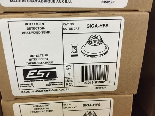 New edwards siga-hfs intelligent fixed temp heat detector -135f. (+35 in stock) for sale