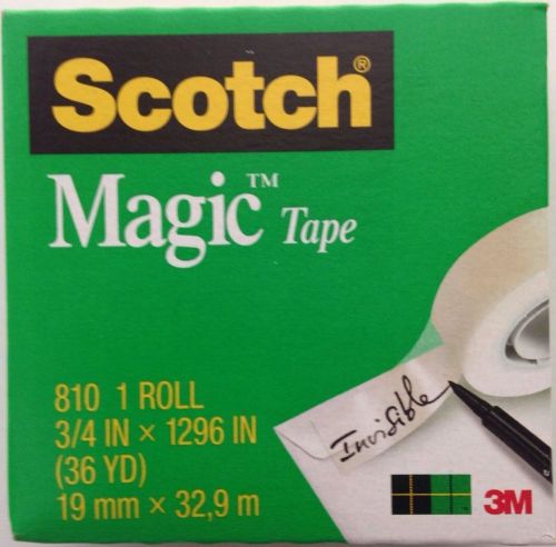 Scotch 810 Magic Tape, 3/4&#034; x 1296&#034; - 2 Rolls