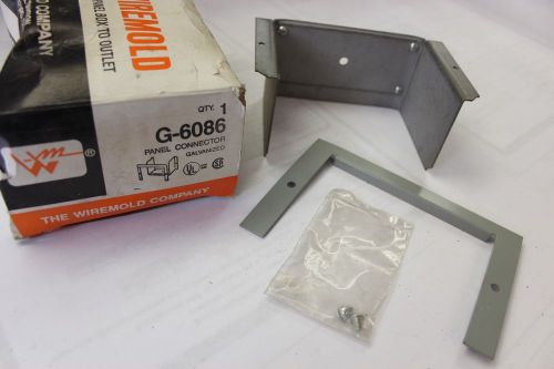WIREMOLD G6086 Panel Connector, 6000 Series , Gray