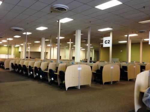900 Telemarketing Customer Service Cubicles AND chairs-  New, never Sat in