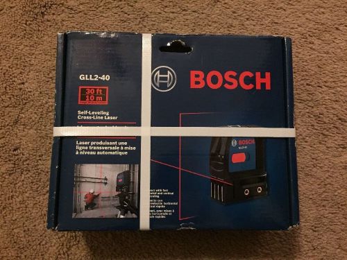 Bosch gll2-40 self leveling cross-line laser w/ magnetic bracket for sale