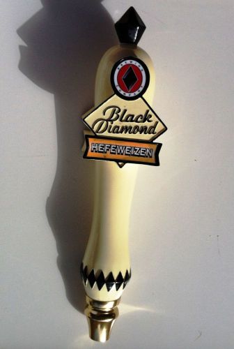 Black Diamond Hefeweizen Whiteout Beer Tap Handle Great Condition