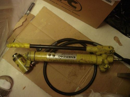Enerpac P-39 10,000 PSI Hydraulic Hand Pump With A C-102 Cylinder 10 TON