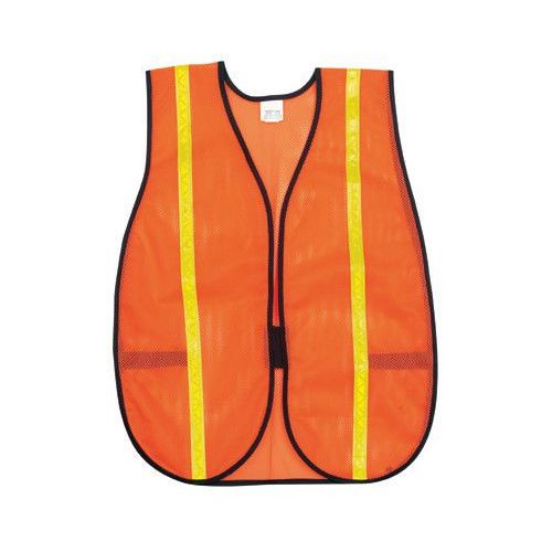 River city safety vests - polyester mesh safety vest w/3/4&#034; lime stripe for sale