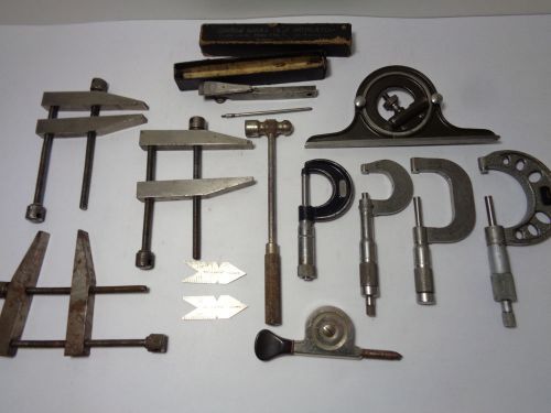 Vintage Machinist Tools Lot - Starrett, Brown and Sharpe, NSK, Ideal Tool Co.