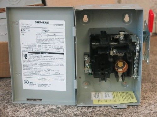 SIEMENS LF111N GENERAL DUTY FUSIBLE DISCONNECT SWITCH (NEW NO BOX) QTY 1