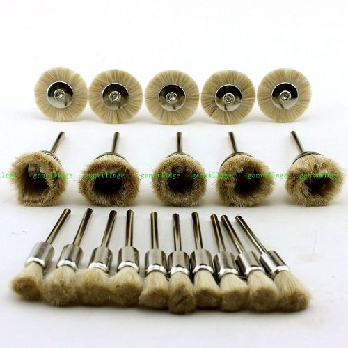20pcs Wool Brush Brushes Polishing Polisher For Lab Beauty Rotary Buffing Tools