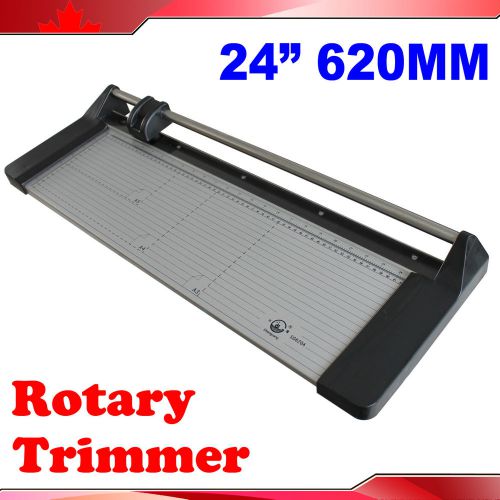 Brand New 24In 620mm Rotary Photo Vinyl Paper Cutter Portable Trimmer +1 Blade
