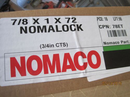 Nomaco NOMALOCK® pipe insulation 7/8&#034; ID, 1&#034; thick wall, x 72&#034; long. 6L100078