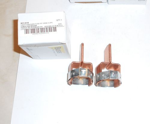 Lot of 5 Boxes (Pairs) of Bussmann Buss Class H Reducers #616 -100A to 60A Fuses