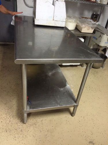stainless steel prep table